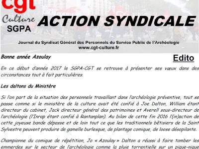 Action Syndicale janvier 2017