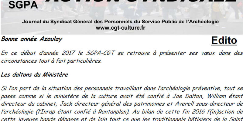 Action Syndicale janvier 2017