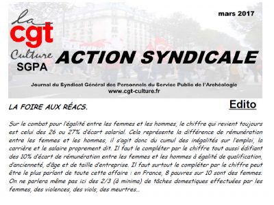 Action Syndicale mars 2017