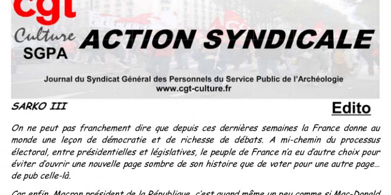 Action Syndicale mai 2017