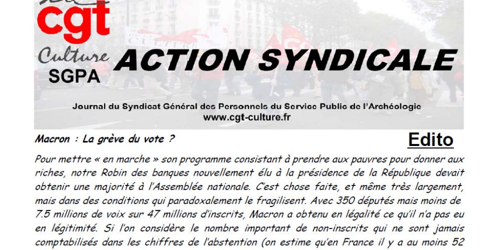 Action Syndicale juin 2017