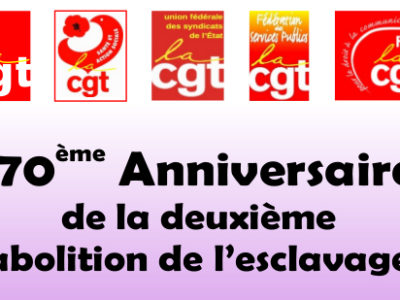 170ème Anniversaire de la deuxième abolition de l’esclavage