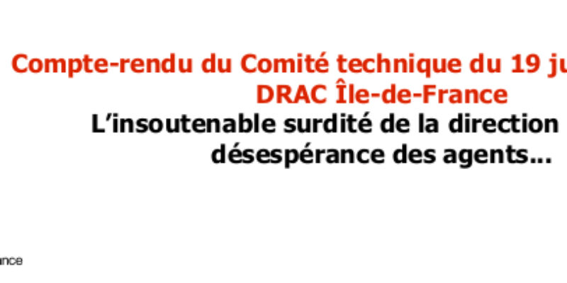 L’insoutenable surdité de la direction face à la désespérance des agents…