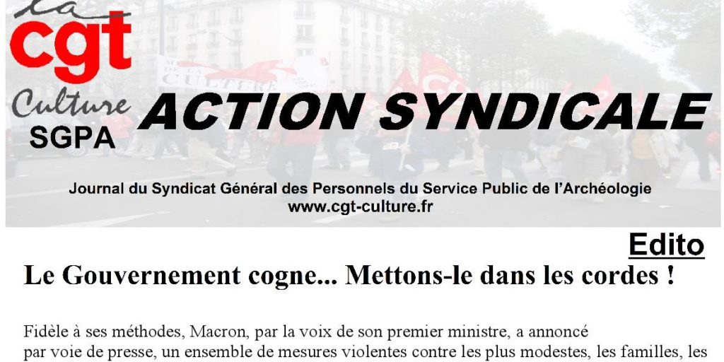 Action syndicale août 2018