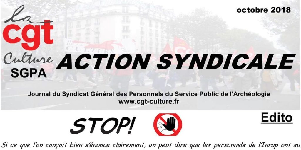 Action Syndicale octobre 2018