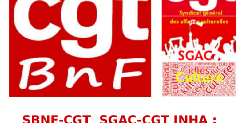 SBNF-CGT  SGAC-CGT INHA : DÉPARTS DE FEU, FUITES ET INONDATIONS A LA BnF, LA CGT INTERPELLE LE MINISTRE DE LA CULTURE