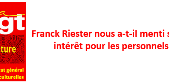 Franck Riester nous a-t-il menti sur son intérêt pour les personnels ?