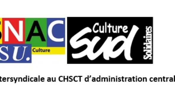 Déclaration intersyndicale CGT FSU SUD au CHSCT-AC du 1er octobre 2019