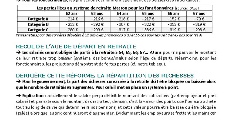 CONTRE LA RÉFORME DES RETRAITES.  Mobilisons-nous à partir du 5 décembre !