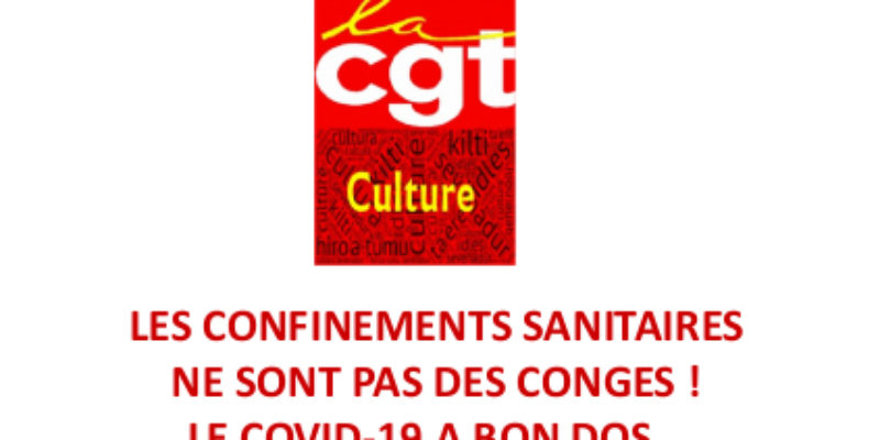 CONFINEMENTS SANITAIRES NE SONT PAS DES CONGES ! LE COVID-19 A BON DOS…