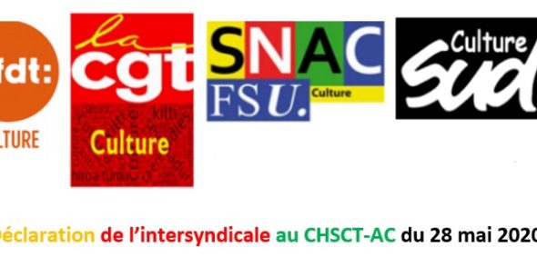 Déclaration de l’intersyndicale au CHSCT-AC du 28 mai 2020