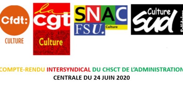 Compte-rendu intersyndical du CHSCT de l’administration centrale du 24 juin 2020