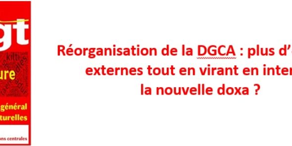 Réorganisation de la DGCA : plus d’emplois externes tout en virant en interne, la nouvelle doxa ?