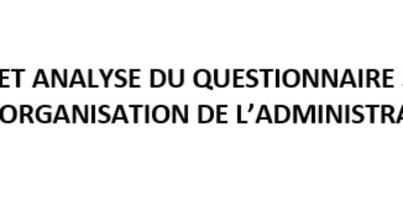 Synthèse et analyse du questionnaire sur la mise en place de l’OAC