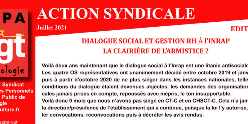 Action Syndicale Juillet 2021