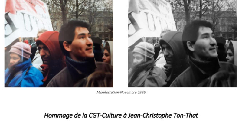 Hommage de la CGT-Culture à Jean-Christophe Ton-That