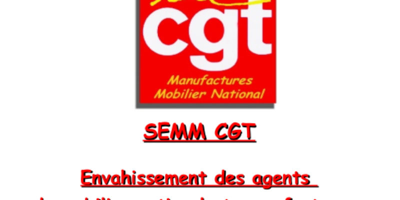 Envahissement des agents du Mobilier national et manufactures au Comité technique ministériel du 17 novembre