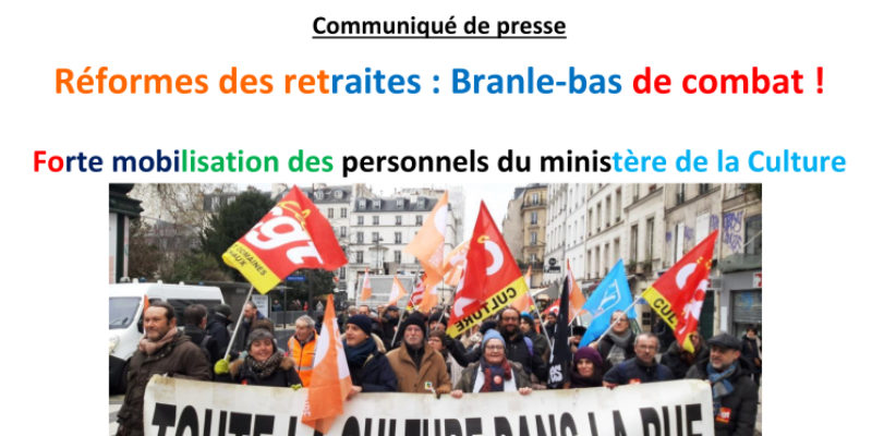 Forte mobilisation des personnels du ministère de la Culture