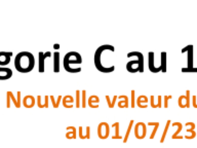 Catégorie C au 1er juillet 2023