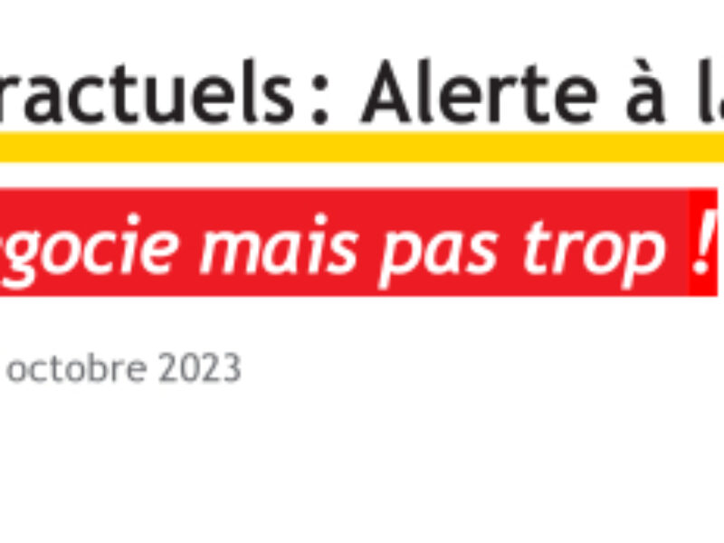 Contractuels : Alerte à la « primette » !