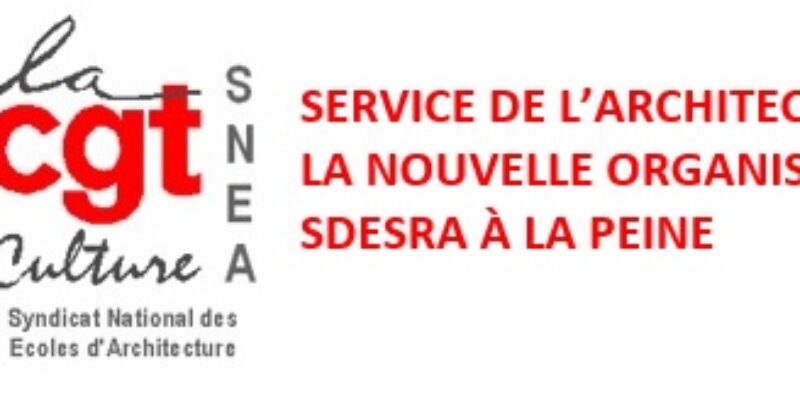 Service de l’architecture : la nouvelle organisation de la SDESRA à la peine