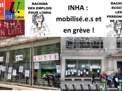 INHA : mobilisé.e.s et en grève !