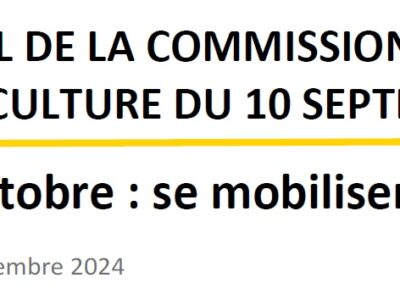 Le 1er octobre : se mobiliser pour gagner !