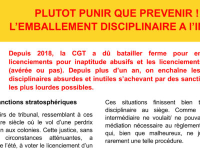 PLUTOT PUNIR QUE PREVENIR ! L’EMBALLEMENT DISCIPLINAIRE A l’INRAP